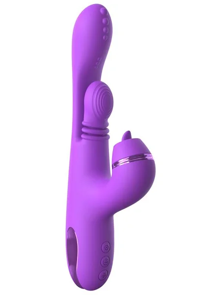 Fantasy For Her IntiMotion Pulse Pro - Purple 24 cm USB Rechargeable Swirling & Flicking Rabbit Vibrator — image 11 of 12
