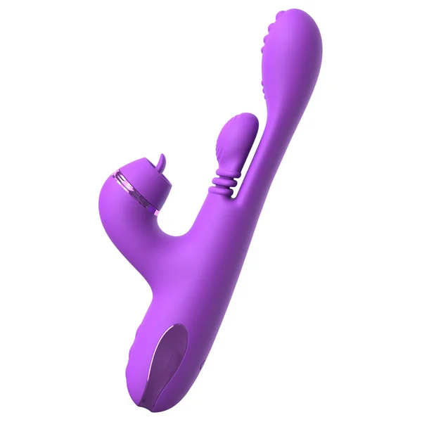 Fantasy For Her IntiMotion Pulse Pro - Purple 24 cm USB Rechargeable Swirling & Flicking Rabbit Vibrator — image 3 of 12
