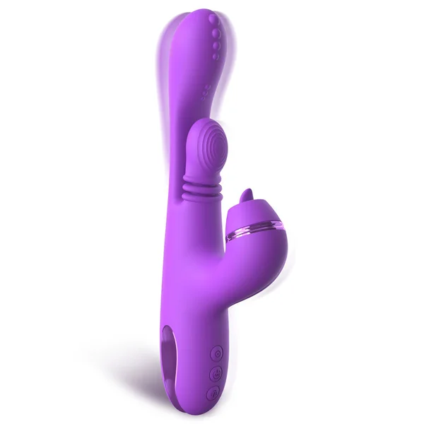 Fantasy For Her IntiMotion Pulse Pro - Purple 24 cm USB Rechargeable Swirling & Flicking Rabbit Vibrator — image 5 of 12