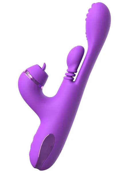 Fantasy For Her IntiMotion Pulse Pro - Purple 24 cm USB Rechargeable Swirling & Flicking Rabbit Vibrator — image 12 of 12