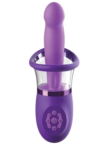 Fantasy For Her Ultimate Pleasure Pro Plus - Purple USB Rechargeable Sucking Licking & Flicking Vibrator — image 9 of 10