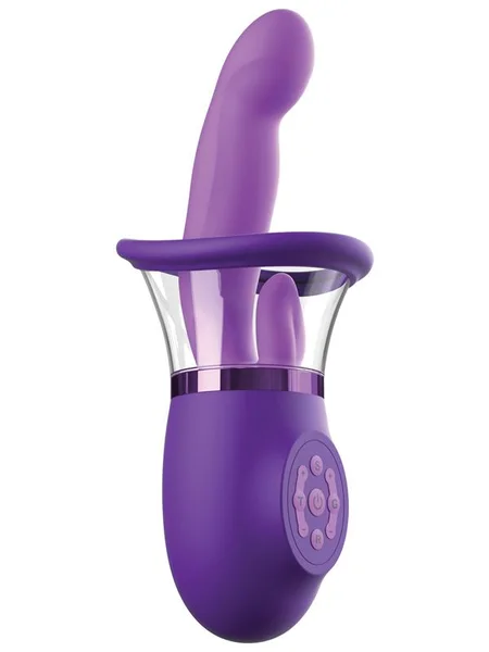 Fantasy For Her Ultimate Pleasure Pro Plus - Purple USB Rechargeable Sucking Licking & Flicking Vibrator — image 8 of 10