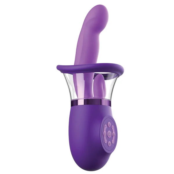 Fantasy For Her Ultimate Pleasure Pro Plus - Purple USB Rechargeable Sucking Licking & Flicking Vibrator — image 2 of 10
