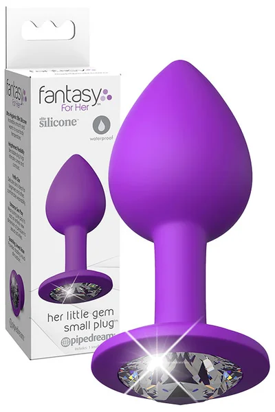 Pipedream Little Gem 2.8" Silicone Butt Plug with Gemstone Base | Small — image 4 of 6
