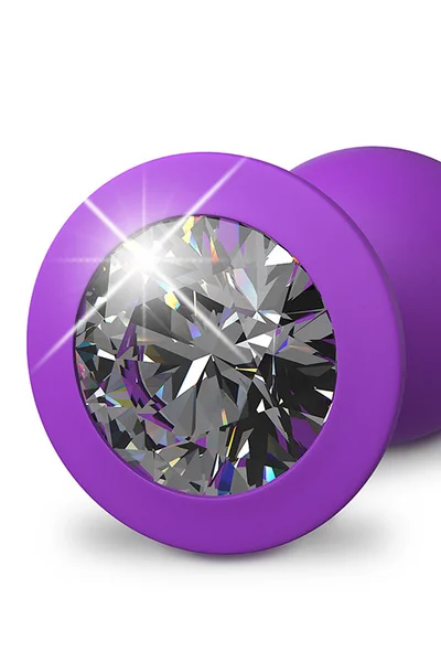Pipedream Little Gem 2.8" Silicone Butt Plug with Gemstone Base | Small — image 2 of 3