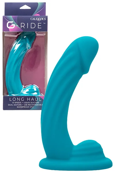 Calexotics Easy Ride 6.75" G Spot Vibrator with Grinding Pad — image 7 of 12