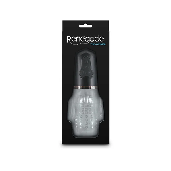 Renegade Avenger - Clear/Black USB Rechargeable Sucking Masturbator — image 5 of 8
