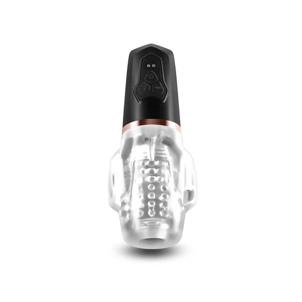 Renegade Avenger - Clear/Black USB Rechargeable Sucking Masturbator — image 3 of 8