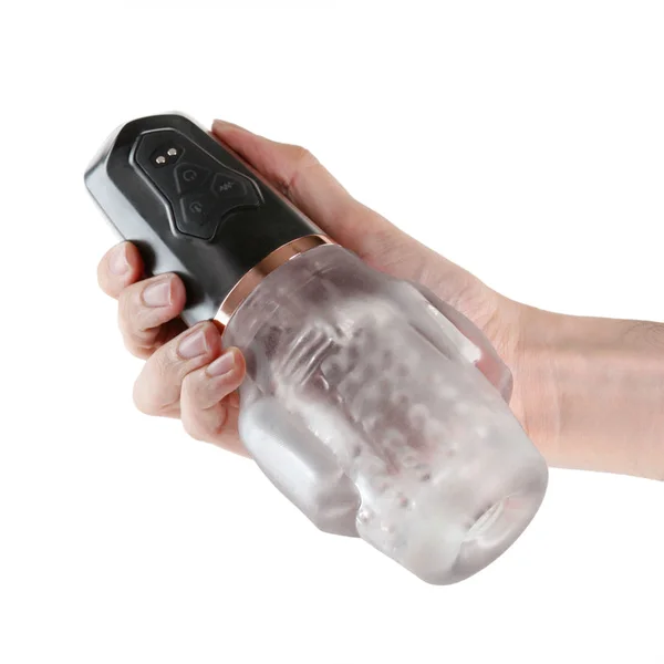Renegade Avenger - Clear/Black USB Rechargeable Sucking Masturbator — image 2 of 8