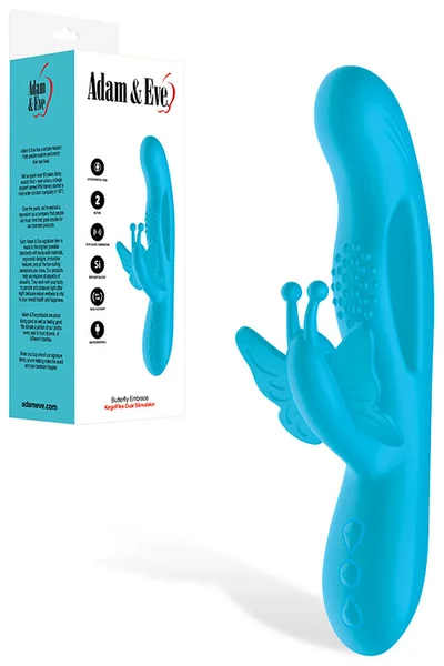 Adam and Eve Butterfly Embrace Kegelflex 9.5" Dual Stimulator — image 7 of 18