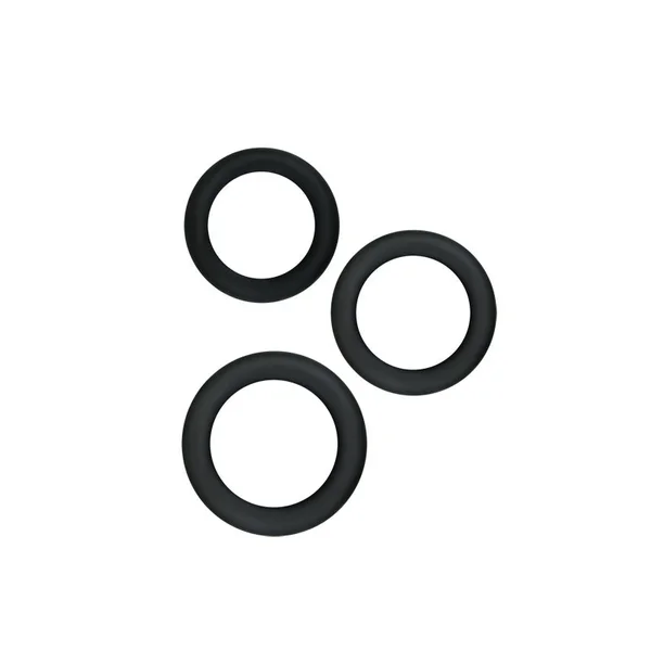 Renegade Diversity Rings - Black Cock Rings - Set of 3 Sizes — image 2 of 5