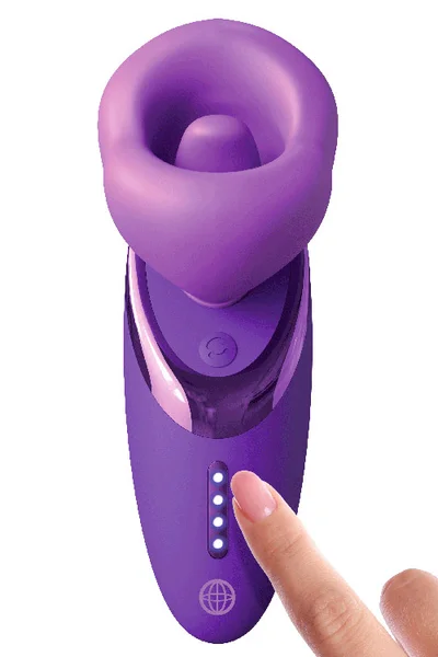 Pipedream Fantasy for Her Pleasure Sucker 7" Sucking, Licking & Vibrating Clitoral Stimulator — image 5 of 5