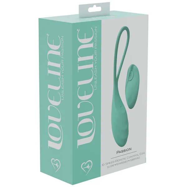 LOVELINE Passion - Green - Green USB Rechargeable Vibrating Egg with Wireless Remote — image 6 of 6