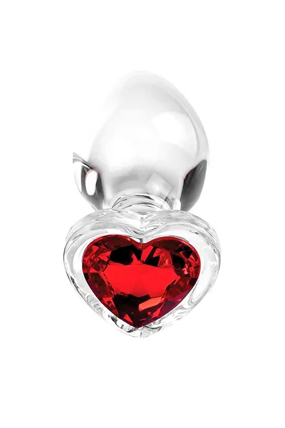 Adam and Eve Red Heart Glass Butt Plug Anal Training Kit — image 12 of 12