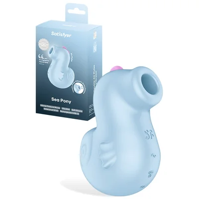 satisfyer sea pony 39 vibrating air pulse clitoral stimulator