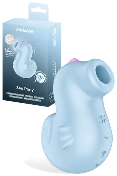 Satisfyer Sea Pony 3.9" Vibrating Air Pulse Clitoral Stimulator — image 5 of 12