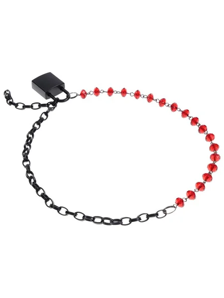 S&M Exs & Ohs Crystal Day Collar - Red/Black Collar Jewellery — image 11 of 11