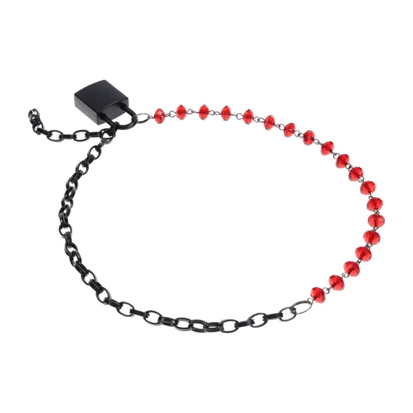 S&M Exs & Ohs Crystal Day Collar - Red/Black Collar Jewellery — image 6 of 11