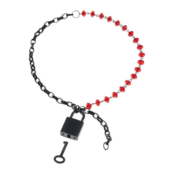 S&M Exs & Ohs Crystal Day Collar - Red/Black Collar Jewellery — image 4 of 11