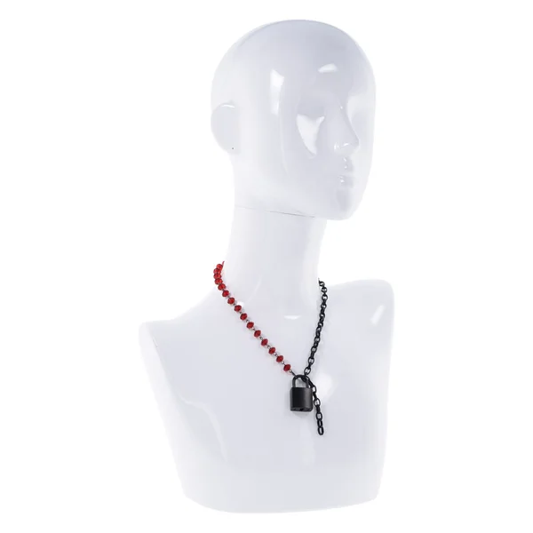 S&M Exs & Ohs Crystal Day Collar - Red/Black Collar Jewellery — image 3 of 11