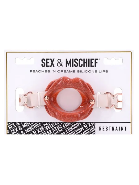 Sex & Mischief Peaches n CreaMe Silicone Lips - Peach Mouth Restraint — image 11 of 12