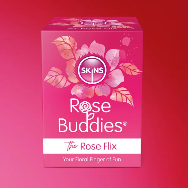 Skins Rose Buddies - The Rose Flix - Pink USB Rechargeable Flicking Rose Stimulator — image 5 of 10