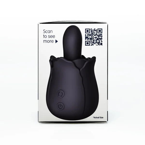 Skins Rose Buddies - The Bums N Roses - Black USB Rechargeable Anal Rimming Stimulator — image 8 of 11