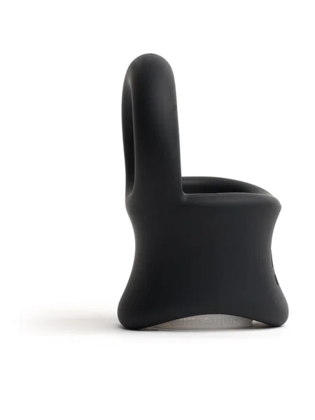 Sport Fucker Baller Ring - Black Liquid Silicone Cock Ring with Ball Stretcher — image 3 of 4