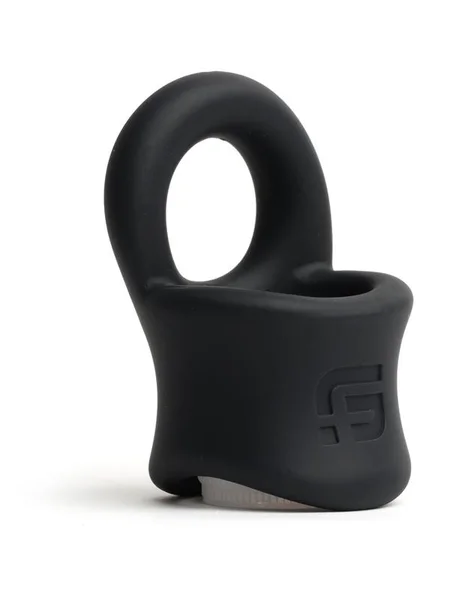 Sport Fucker Baller Ring - Black Liquid Silicone Cock Ring with Ball Stretcher — image 4 of 4