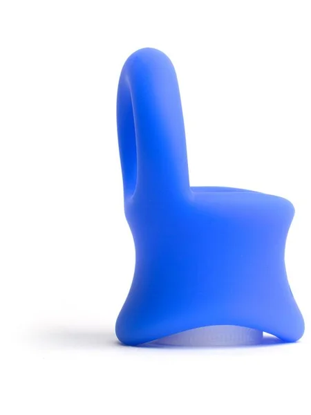 Sport Fucker Baller Ring - Blue Liquid Silicone Cock Ring with Ball Stretcher — image 4 of 4