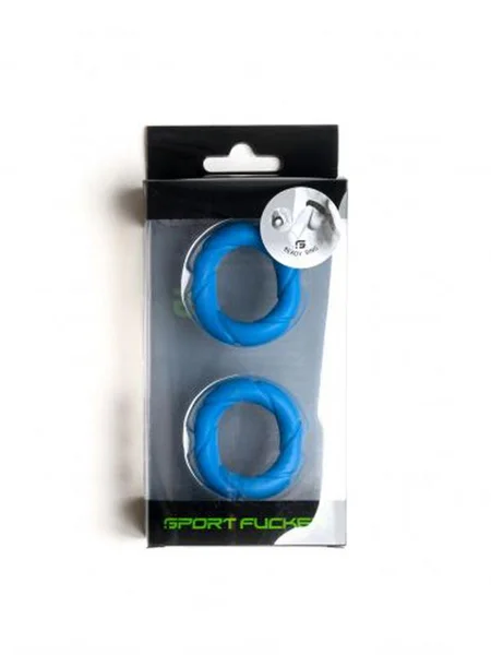 Sport Fucker Ready Rings - Blue Cock Rings - 2 Pack — image 2 of 3