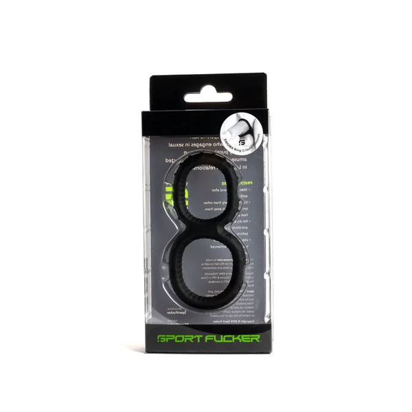Sport Fucker Enigma Ring - Black Cock & Ball Ring — image 3 of 5