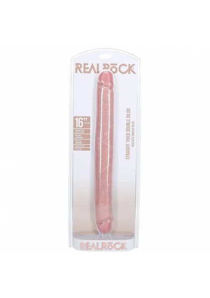 REALROCK 40cm Thick Double Dildo - Flesh - Flesh 40 cm (16'') Thick Double Dong — image 3 of 3