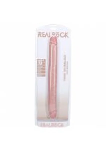 REALROCK 40cm Thick Double Dildo - Flesh - Flesh 40 cm (16'') Thick Double Dong — image 2 of 3