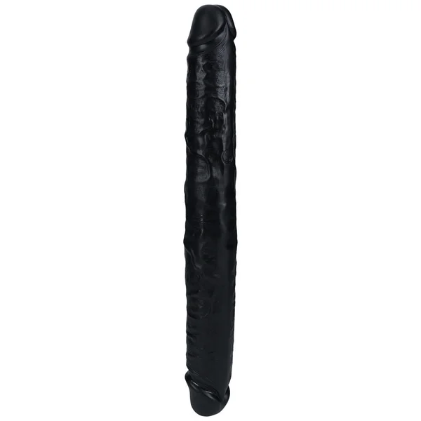 REALROCK 35cm Thick Double Dildo - Black - Black 35 cm (14'') Thick Double Dong — image 4 of 8