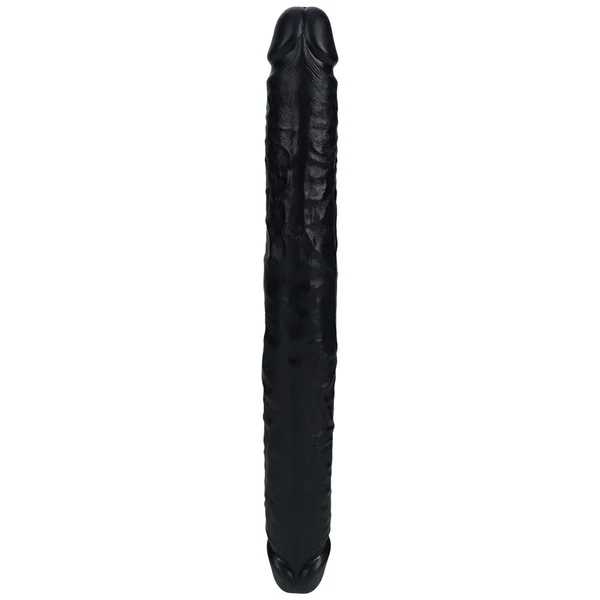 REALROCK 35cm Thick Double Dildo - Black - Black 35 cm (14'') Thick Double Dong — image 3 of 8