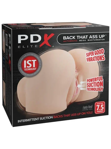 PDX Elite Back That Ass Up - Flesh - Flesh USB Rechargeable Auto Mega Masturbator — image 2 of 4