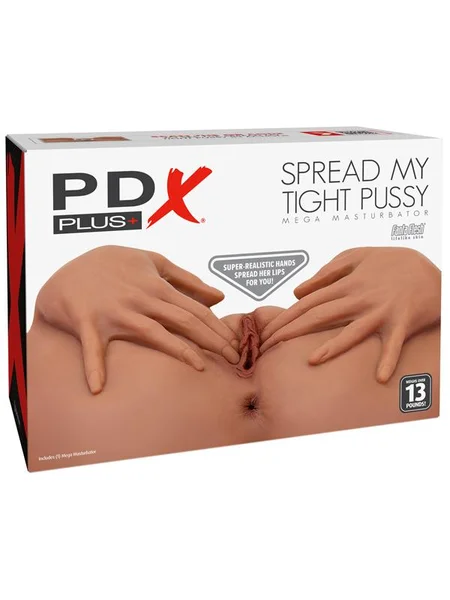 PDX Plus Spread My Tight Pussy - Brown - Brown Mega Masturbator — image 4 of 5
