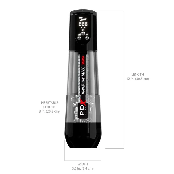 PDX Elite ViewTube MAX View - Clear USB Rechargeable Suction Auto Stroker — image 6 of 10