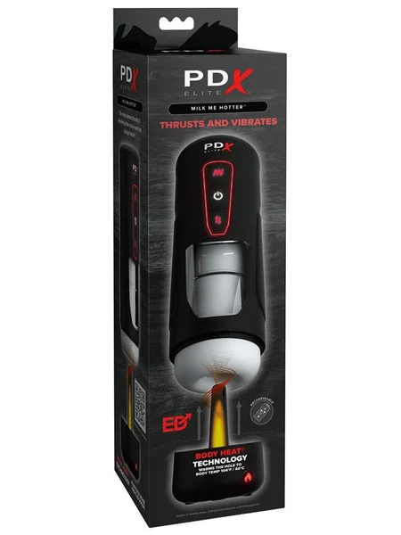PDX Elite Milk Me Hotter - USB Rechargeable Thrusting Heating & Vibrating Auto Stroker — image 12 of 12