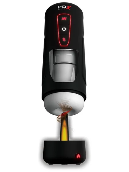 PDX Elite Milk Me Hotter - USB Rechargeable Thrusting Heating & Vibrating Auto Stroker — image 10 of 12
