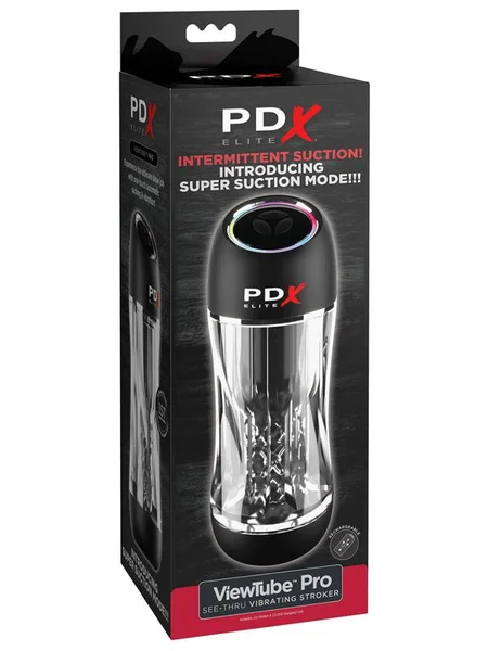 PDX Elite ViewTube Pro - Clear USB Rechargeable Auto Sucking Stroker — image 4 of 4