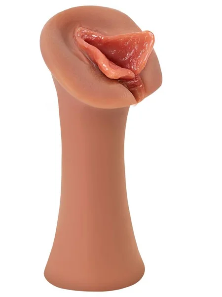 PDX Extreme Wet Pussies - Luscious Lips - Tan - Tan Self-Lubricating Vagina Stroker — image 2 of 4