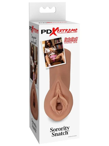 Pipedream Extreme Toyz Sorority Snatch - Brown - Brown Vagina Stroker — image 10 of 11