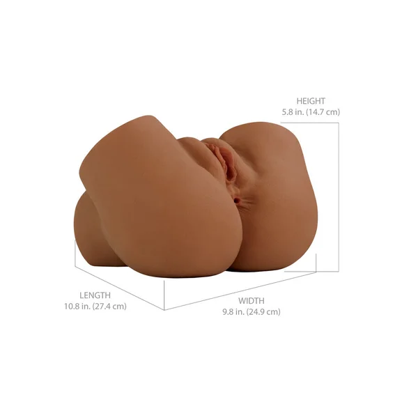 PDX Elite Back That Ass Up - Brown - Brown USB Rechargeable Auto Mega Masturbator — image 5 of 10