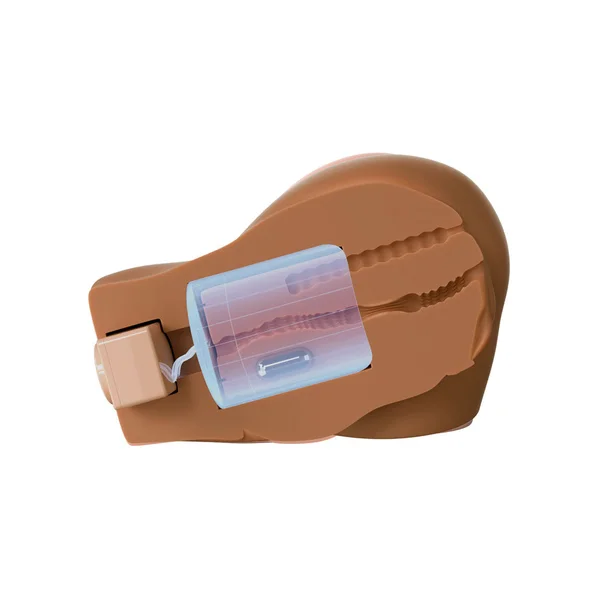 PDX Elite Back That Ass Up - Brown - Brown USB Rechargeable Auto Mega Masturbator — image 7 of 10