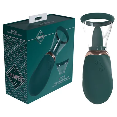 pumped boost auto vulva brest pump green green usb rechargeable ladies pump
