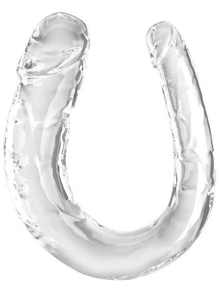 King Cock Clear Medium Double Trouble - Clear Medium Double Penetration Dong — image 3 of 3