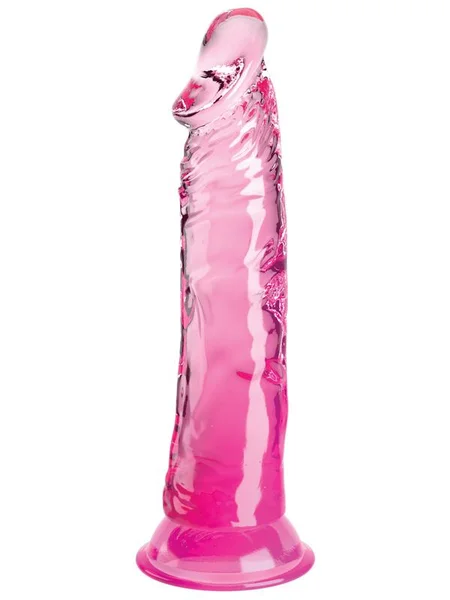 King Cock Clear 8'' Cock - Pink - Pink 20.3 cm Dong — image 3 of 3