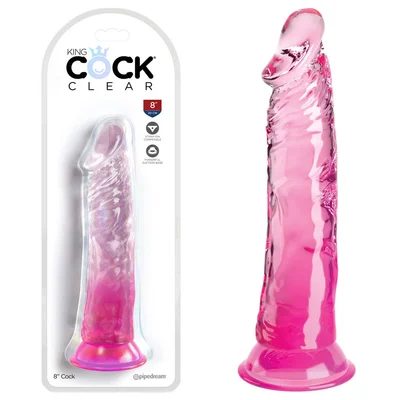 king cock clear 8 cock pink pink 203 cm dong